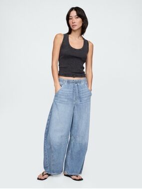 Mid-rise Ultrasoft Easy Horseshoe Jeans